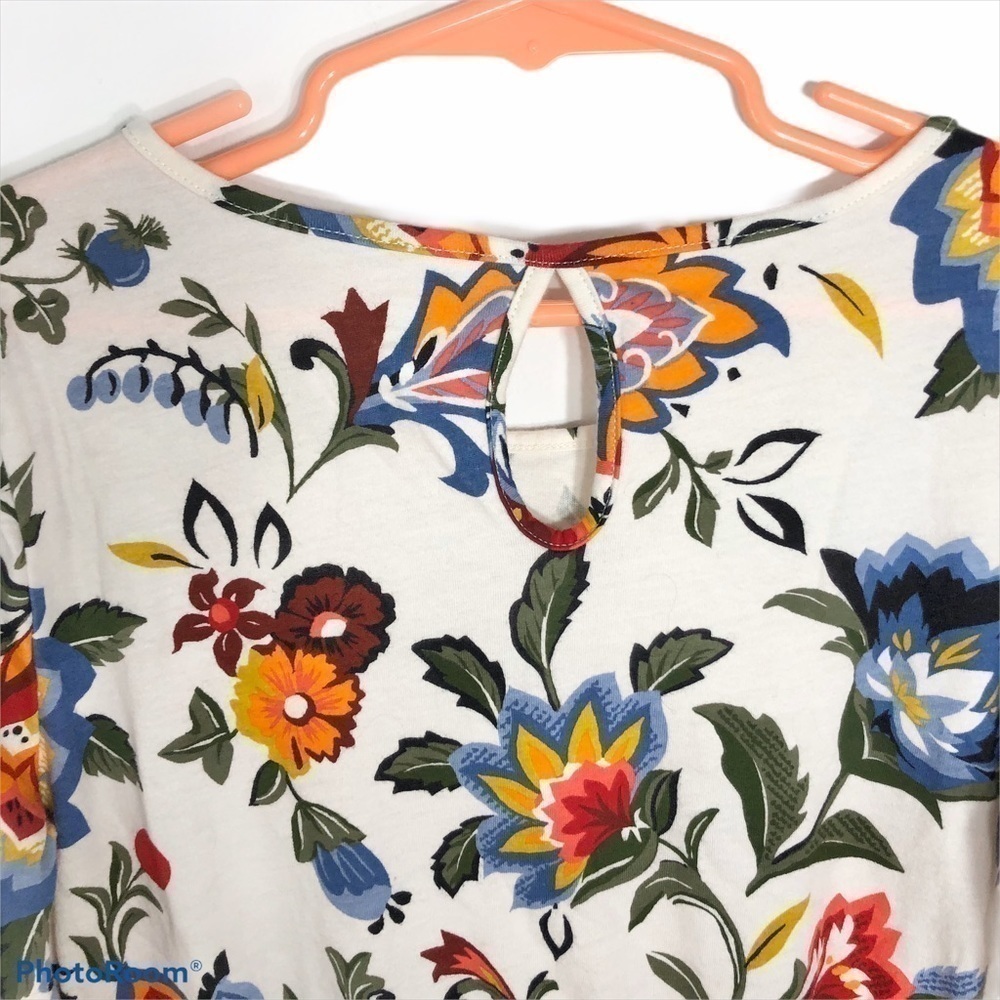Old Navy Boho Floral Fit & Flare Shirt Dress Large Kids Girls - Picture 5 of 7
